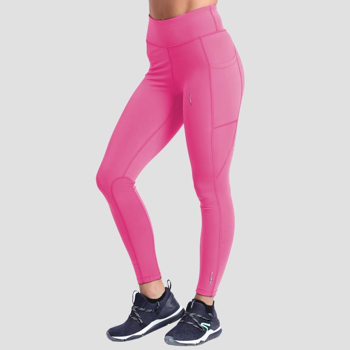 Refreedom Women's Leggings High Waisted Yoga Leggings Solid Colored  Athletic Pants Ultra Soft Costume Party Tights Hotpink One Size